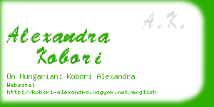 alexandra kobori business card